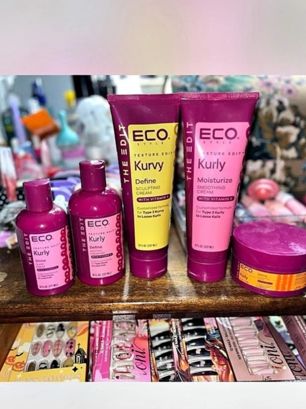 ECO Kury Makeup Set in Pink & Yellow NWT